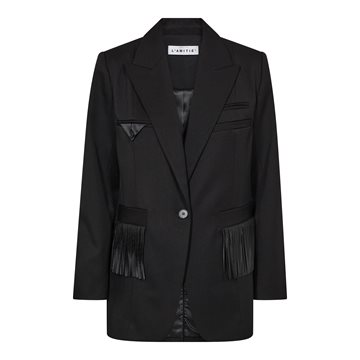 Haute L' Amitié - Premiere Fringe Blazer - Black